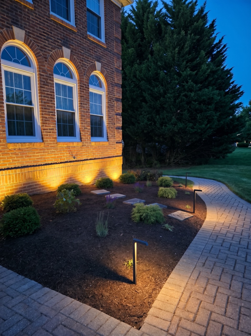 Landscape and hardscape installation by Green Life Landscaping